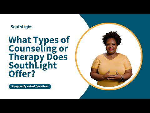 What types of counseling or therapy does SouthLight offer?