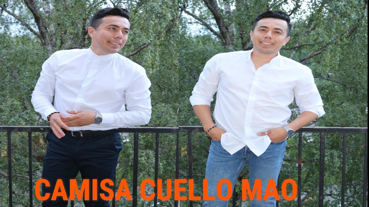 COMO VESTIR CAMISA CUELLO MAO/ OUTFITS
