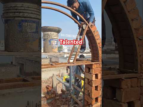 How to make gate arch,bricks arch #construction