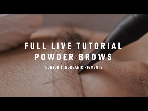 Full Tutorial Powder Brows With Inorganic Pigments | Contur
