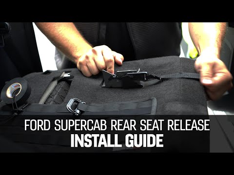 BuiltRight Rear Seat Release Ford SuperCab Install