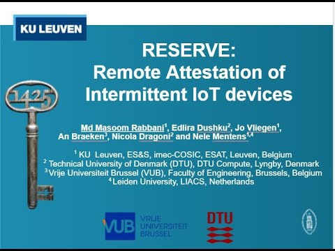RESERVE - Remote Attestation of Intermittent IoT devices