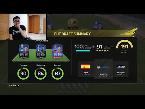 THE IMPOSSIBLE 191 RATED FUT DRAFT!!! Fifa 16 FUT Draft Challenge