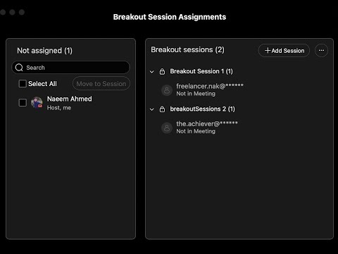 Breakout Sessions with Webex Meeting - (Webex REST API)