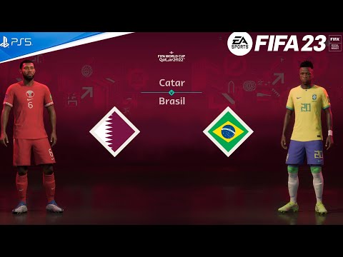 FIFA 23 - Catar vs Brasil  | Gameplay PS5  [4K 60FPS] Copa do Mundo FIFA 2022