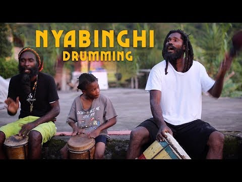Nyabinghi Rasta Drum Session in the Blue Mountains, Jamaica