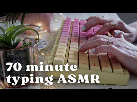Cozy ASMR Typing The Awakening | Plants Lights, & Soft Keyboard Sounds