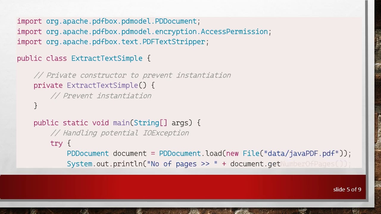 Resolving Java PDFBox Parsing Errors