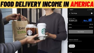 FOOD DELIVERY INCOME IN AMERICA! Uber Eats SE KITNI KMAYI?