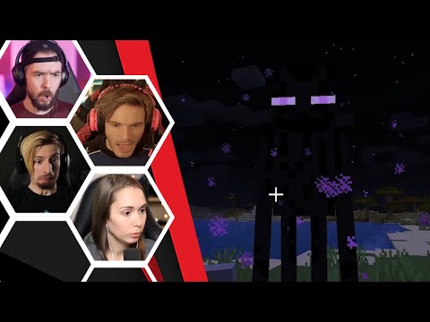 Let's Players Reaction To Their Encounter With An Enderman | Minecraft