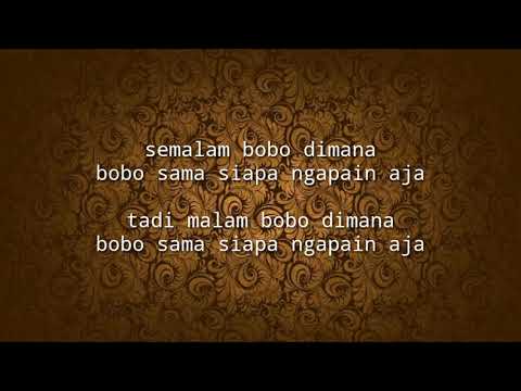 Keren banget!  Bobo dimana ( Aliff syukri nur sajat ,Lucintaluna) lirik official
