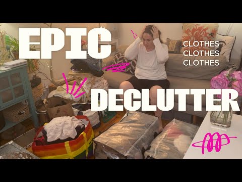 EPIC CLOTHING DECLUTTER 🛍️ | Chatty, Extra Long, #BodyDouble , Round 2 🥊 🌟