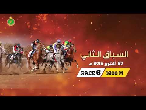 السباق الثاني - الشوط السادس - 27/10/2018 - 2nd meeting 6th race