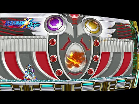4th Armor X VS Enhanced Rangda Bangda W Boss 「 Mega Man X Dive 」