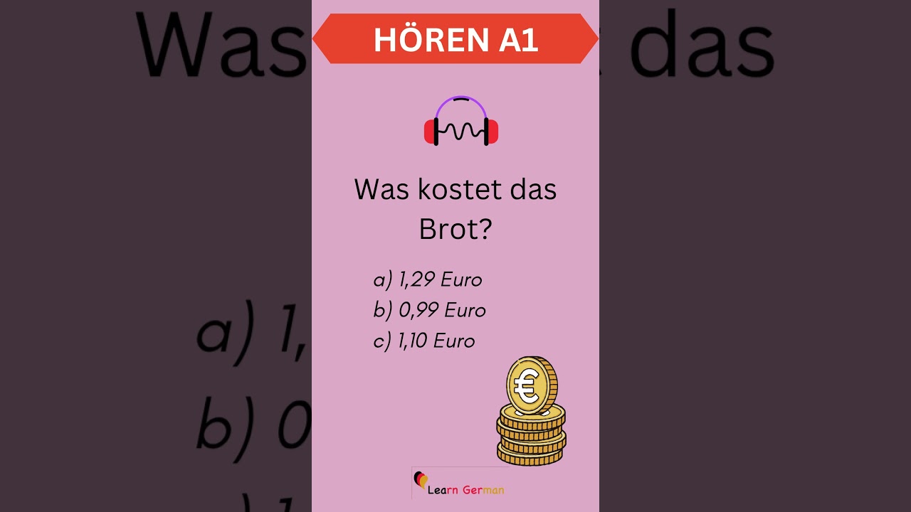 #06 A1 Hören üben | Practice Listening Skills in German A1 | Learn German | Goethe Zertifikat A1