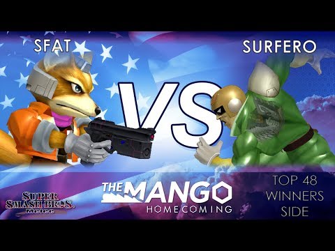 The Mango Homecoming - CLG. | SFAT (Fox) VS Surfero (Falcon) - SSBM - Top 48 - Winners Side