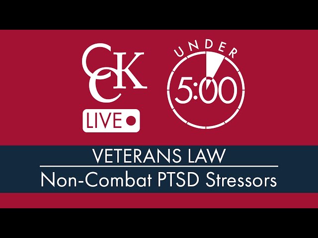 Proving Non-Combat PTSD Stressors