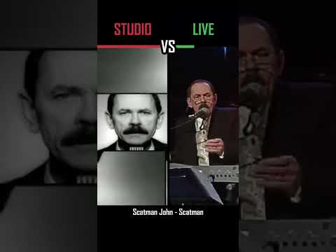 STUDIO vs LIVE: Scatman John - Scatman (Ski-Ba-Bop-Ba-Dop-Bop) - #shorts #versus #music
