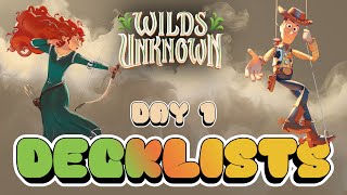 5 DECKLIST PER IL DAY ONE DI Lande Sconosciute - Disney Lorcana Wild Unknown deck list
