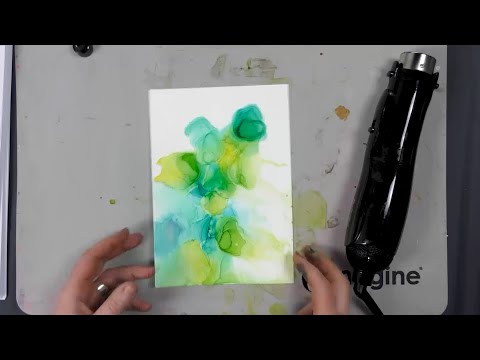 Alcohol Inks on Yupo Card by Tracey Dutton - A Lavinia Stamps Tutorial