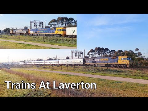 3 Pacific National Trains At Laverton!