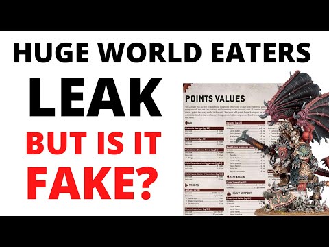 World Eaters Points and Units LEAKED - but is it a FAKE?