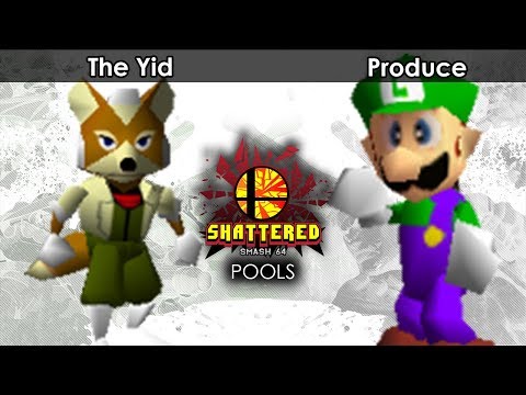 Smash 64: The Yid (Fox) V Produce (Luigi/Ness) - Shattered 95 Tournament SSB64