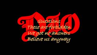 Dio - Strange Highways (Lyrics)