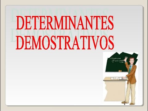 LOS DEMOSTRATIVOS en español