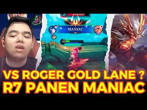 R7 MOSKOV GOLD LANE 😱 VS ROGER DI BANTAI HABIS! MANIAC MOMENT GAK ADA OBAT 🔥