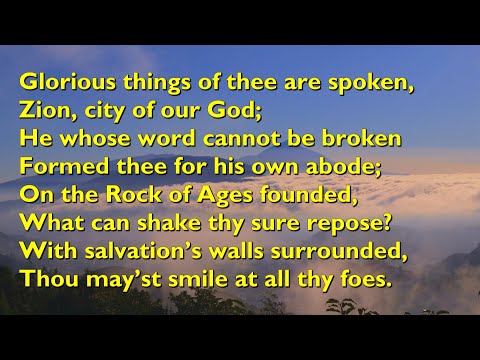 Glorious Things of Thee Are Spoken (Tune: Abbot's Leigh - 4vv) [with lyrics for congregations]