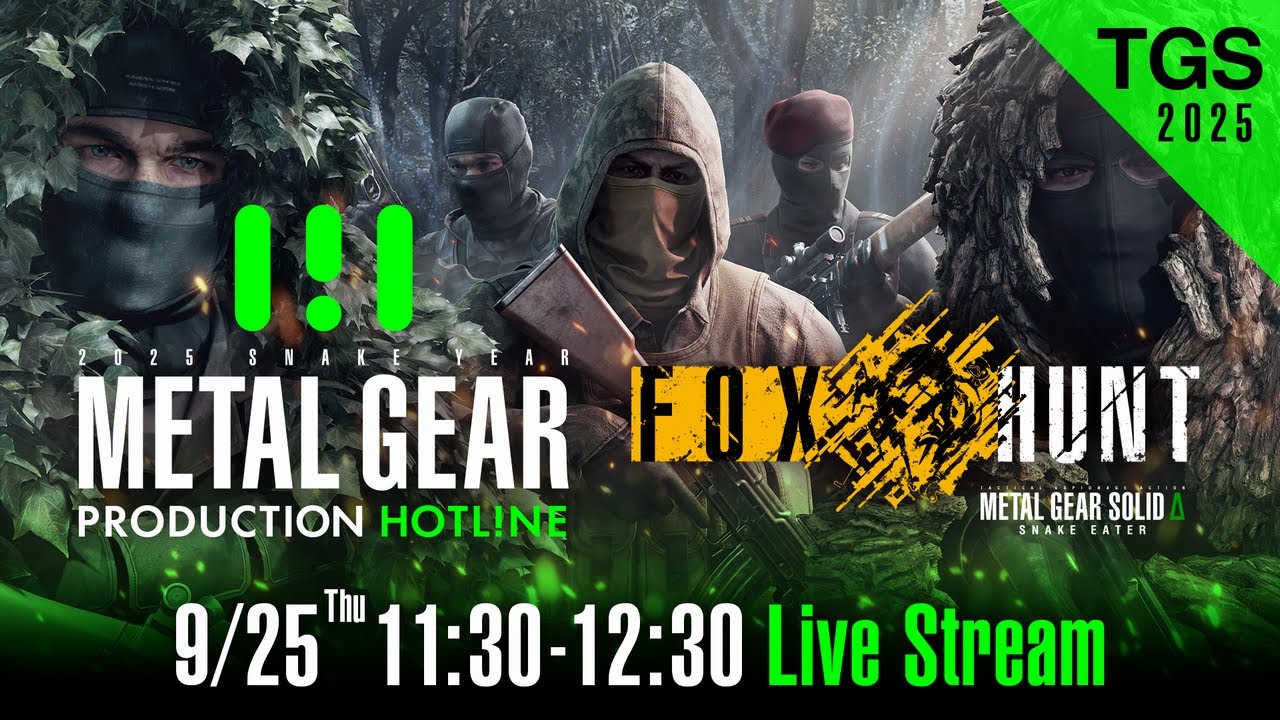 METAL GEAR - PRODUCTION HOTLINE at TGS2025(メタルギア公式) | KONAMI - YouTube