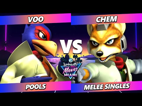 LMM Miami 2023 - Voo (Falco) Vs. Chem (Fox) Smash Melee - SSBM