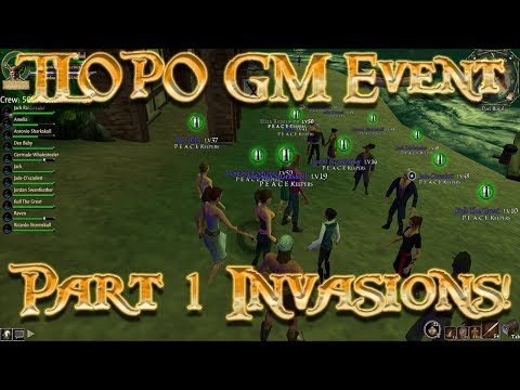 The Legend of Pirates Online GM Event! Invasions! Part 1 (  FAILED TLOPO Live Stream)