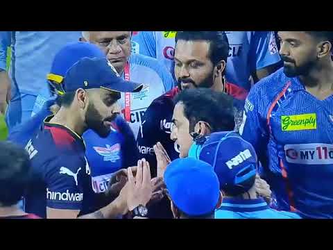 Virat vs Gautam Fight | RCB LSG Match Incident News Virat Kohli