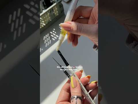 Stop destroying your nail art brushes 💅🏻👩‍🔬 #nails #nailart #nailartist #nailtutorial