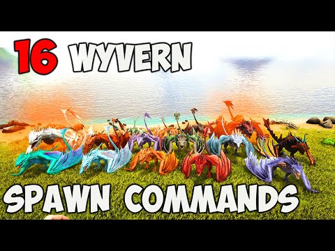 (UPDATED) Ark ALL WYVERN Spawn COMMAND | How To Summon All WYVERNS ARK CODE 2023