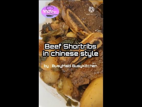 BEEF SHORTRIBS CHINESE STYLE #short myRecipe's |BusyMaidBusyKitchen