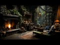 Cozy Cabin Rain Sounds for Peaceful Sleep - Relaxing Rain & Fireplace Sounds to Studying, Sleeping