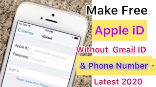 Create Apple iD Without Gmail iD & Phone Number ( How To Create Apple ID ) Make Apple iD Latest 2020