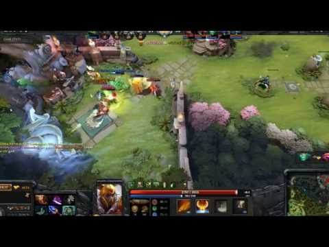 DOTA 2 - Legion Commander vs Pudge - Duel victory within enemy's base! (INSANE)