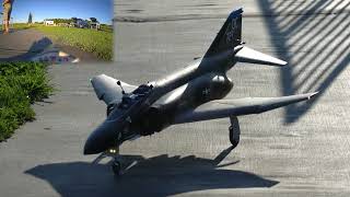 DJI FPV on Eflite F-4 Phantom II - 2 Flights