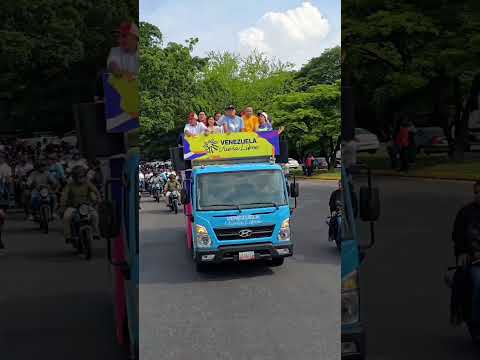 ¡Gran caravana en Araure! Junto a Jorge Rodríguez por una Venezuela libre de sanciones 🇻🇪🕊️