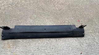 C6 Corvette center air dam replacement.