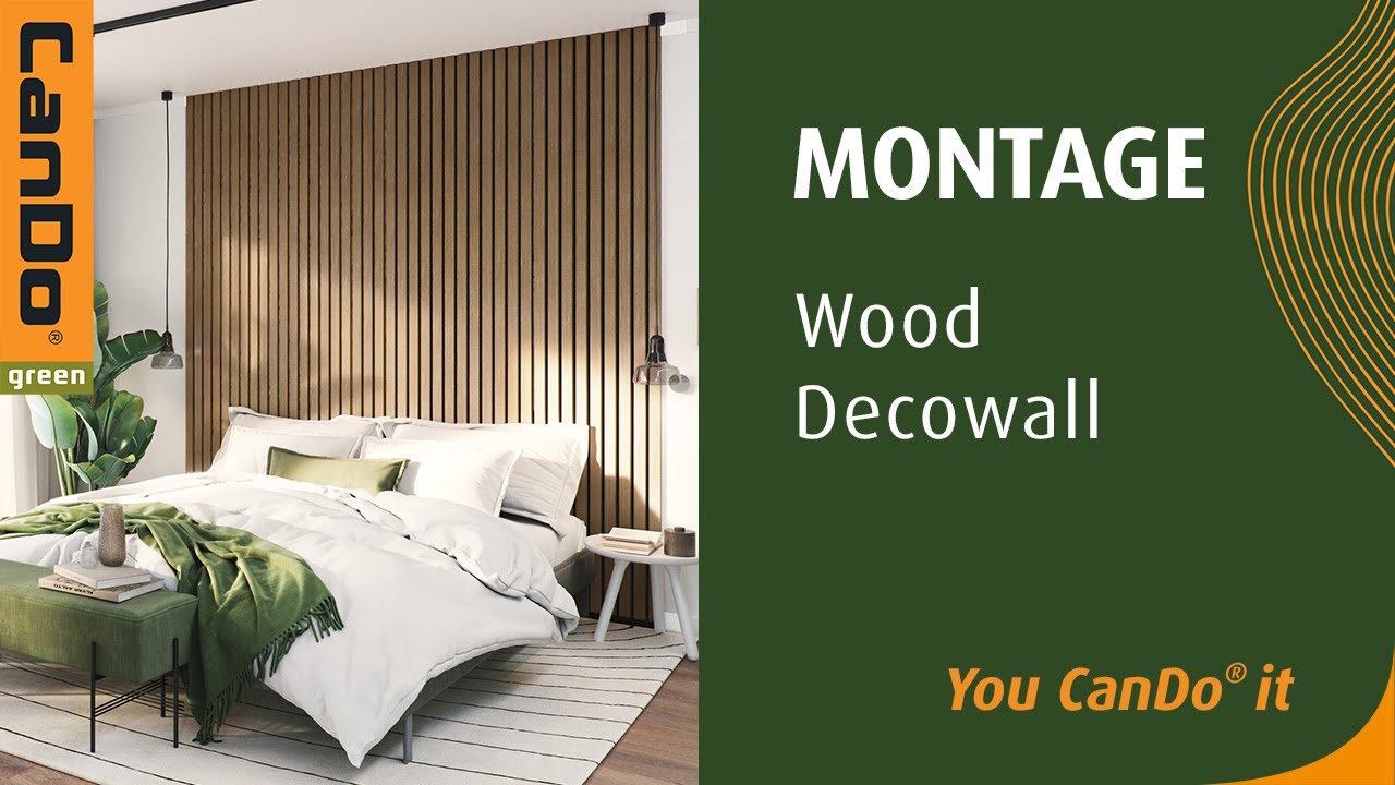 Montagevideo CanDo green Wood Decowall (lattenwand)