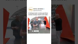 O telespectador recebeu gentileza de Alex Escobar mesmo sem saber #tv