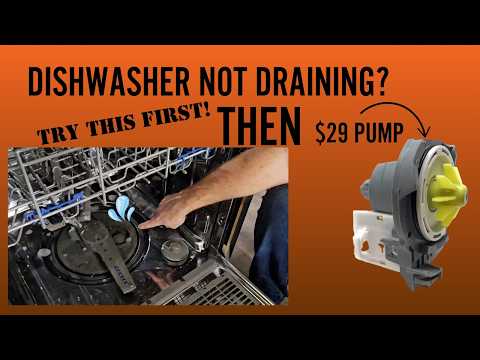 Dishwasher NOT draining??? Easy Fix!