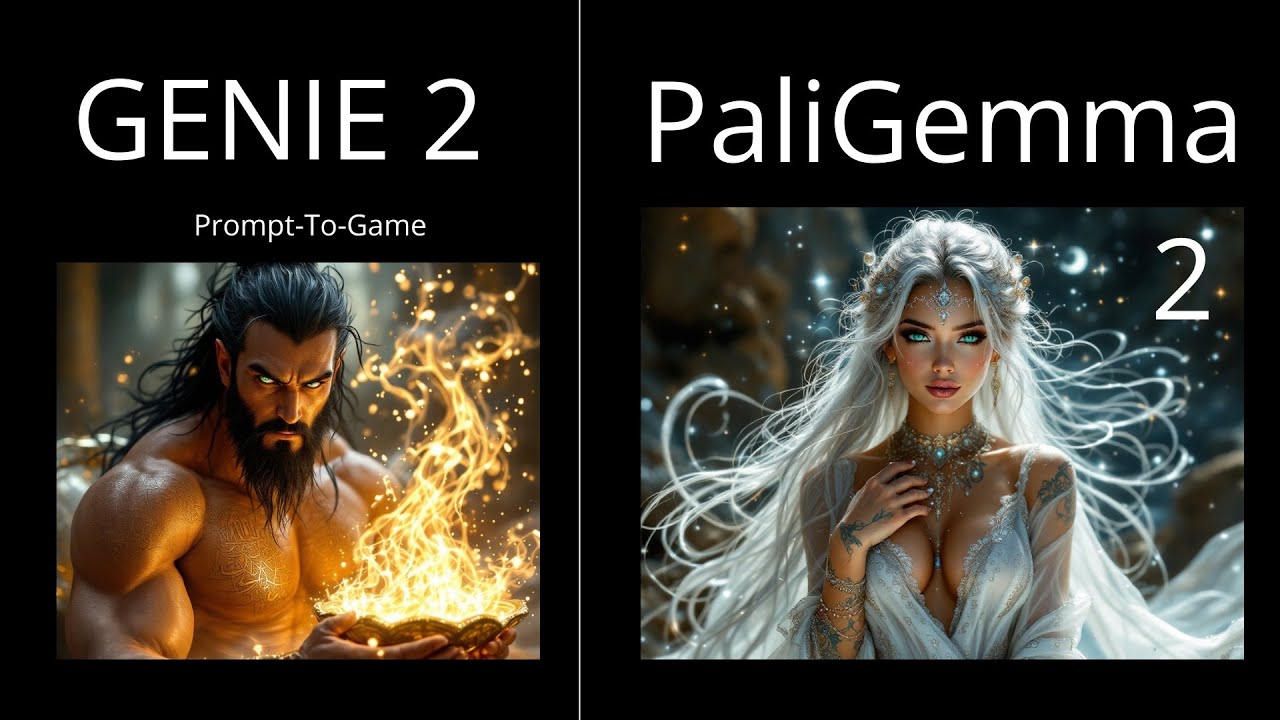 AI creates Video Game: Genie 2 ... and PaliGemma 2