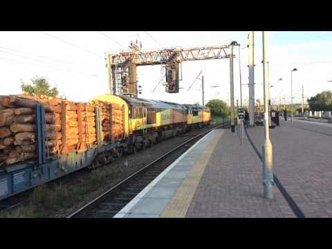 56094 and 66847 departing warrington bank quay with 6J37 16