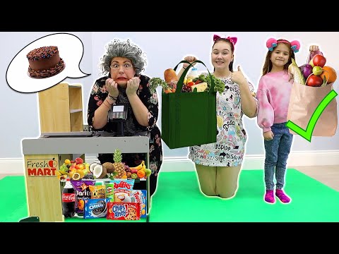 Ruby helps Bonnie make healthy choices at the supermarket